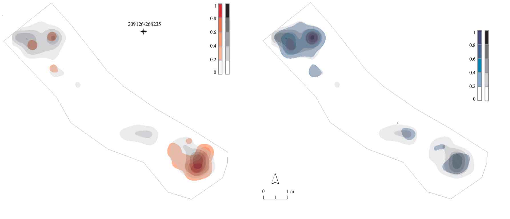 Fish remains are found in the same place as burned and unburned artifacts